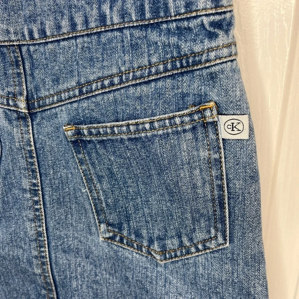 Calvin Klein Vintage Girls Denim Jumper Overall Dress - Picture 11 of 11